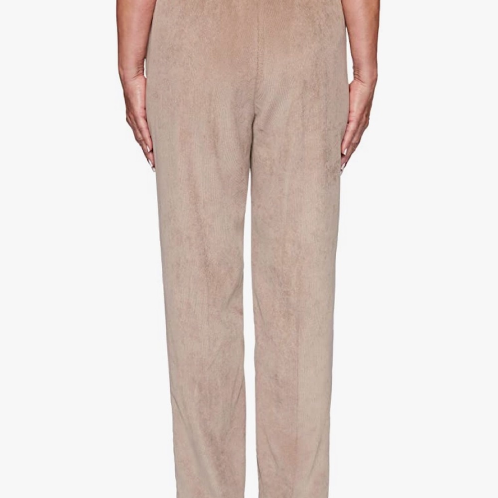Alfred Dunner Women's Dover Cliffs Proportioned Medium Pant Mocha - Picture 2 of 2
